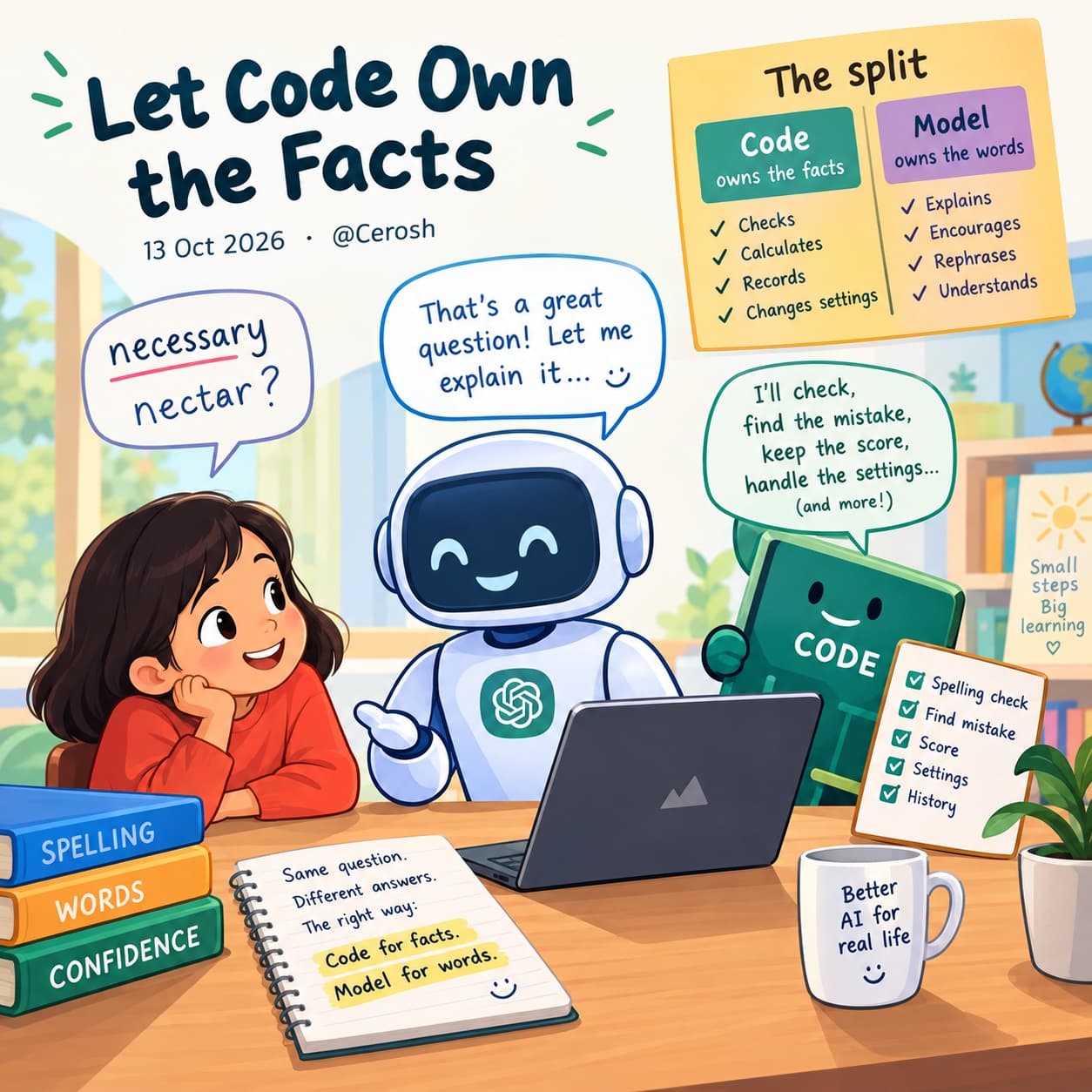 Let Code Own the Facts